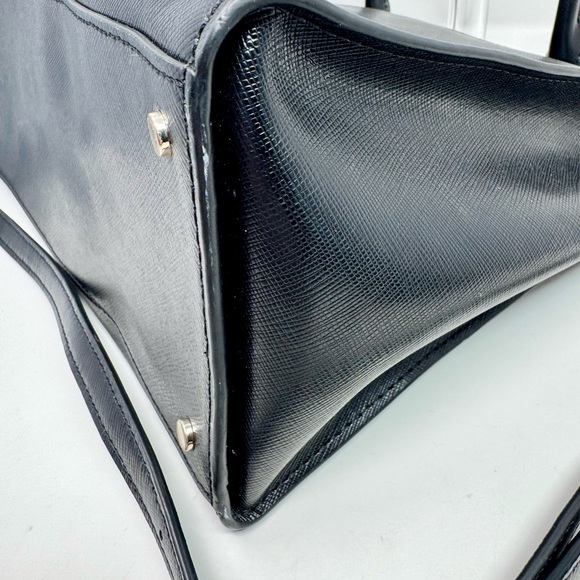 Kate Spade Staci Medium Satchel in black made from Saffiano leather - Picture 11 of 14